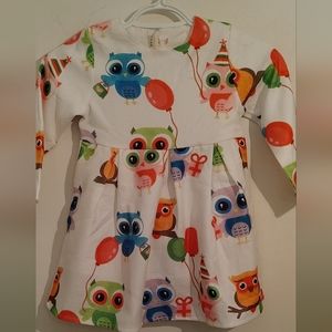 Girls dress with Owls& balloons size 5 new NWT
